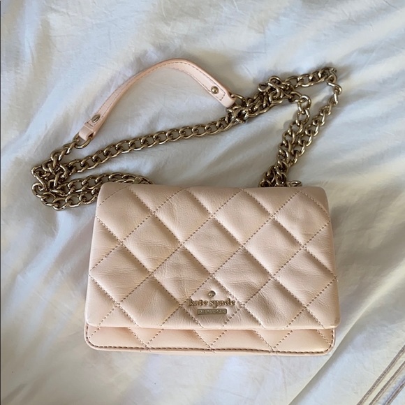 Handbags - Kate Spade quilted cross body - blush